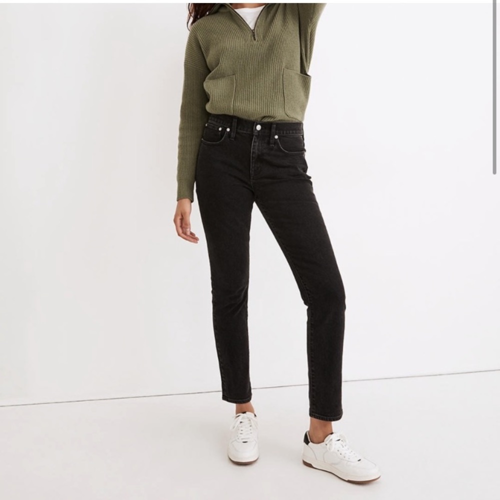 MADEWELL Tomboy Straight Black Jeans
